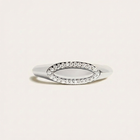 Engravable Diamond Oval Ring
