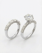 خاتم سوليتير مرصع بالألماس