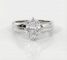 Cushion Bold Solitaire Ring