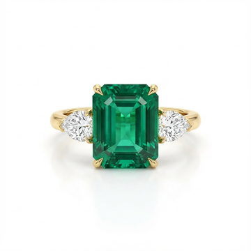 Ring with Desert Green Emerald