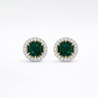 Emerald Hexagon Earrings