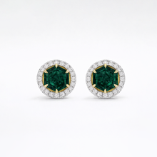 Emerald Hexagon Earrings
