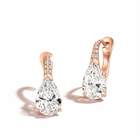 Pear Shaped Diamond Huggies