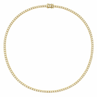 قلادة تنس مرصعة بالألماس عيار 18 قيراطًا