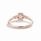 خاتم ألماس بيضاوي رقيق