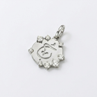 Engravable Diamond Disc Pendant