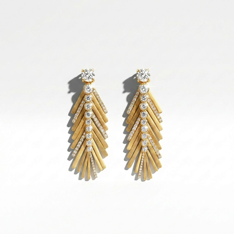 Palm Leaf Earrings
