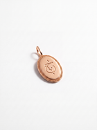 Signature Engraving Collection | Engravable Oval Pendant | 18K Gold