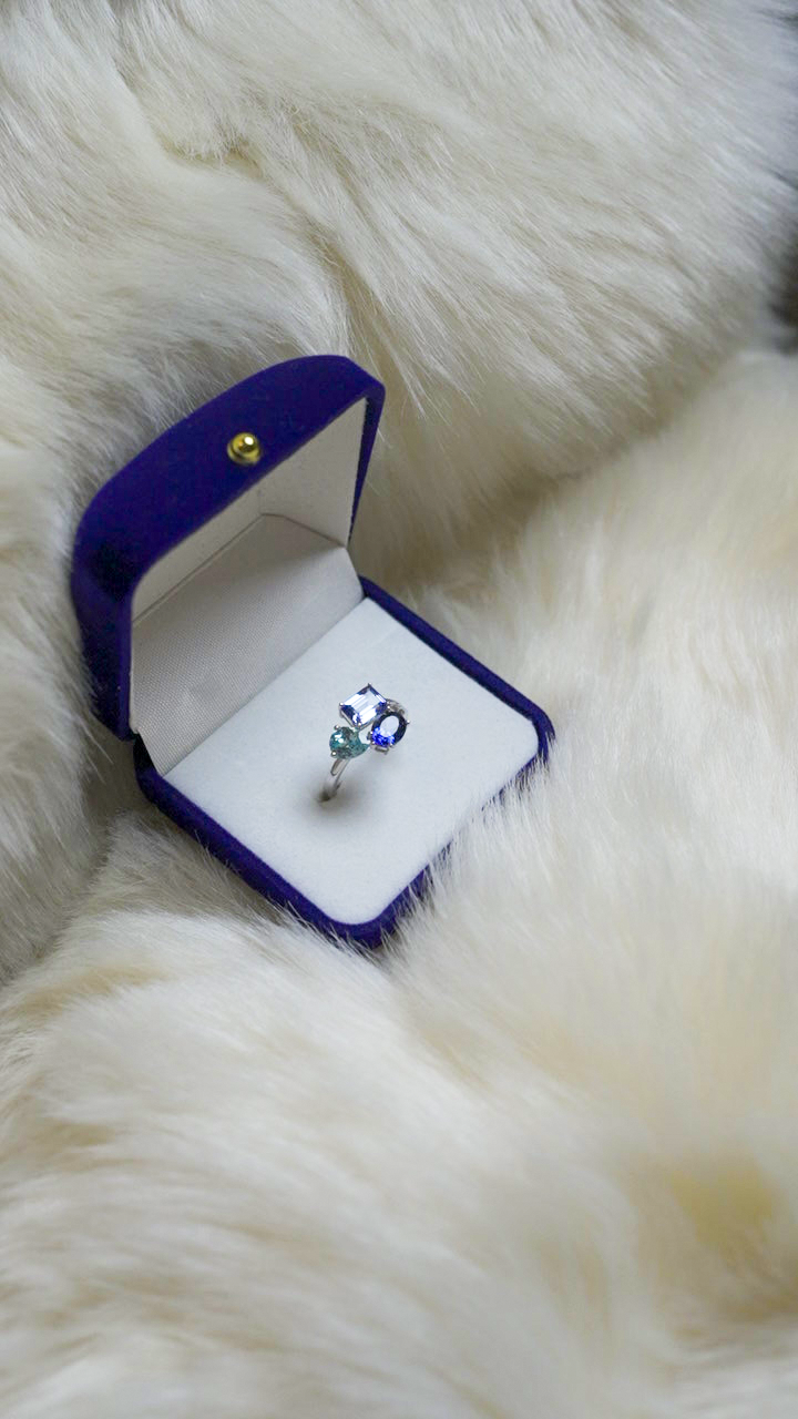 Three Stone Sapphire Ring